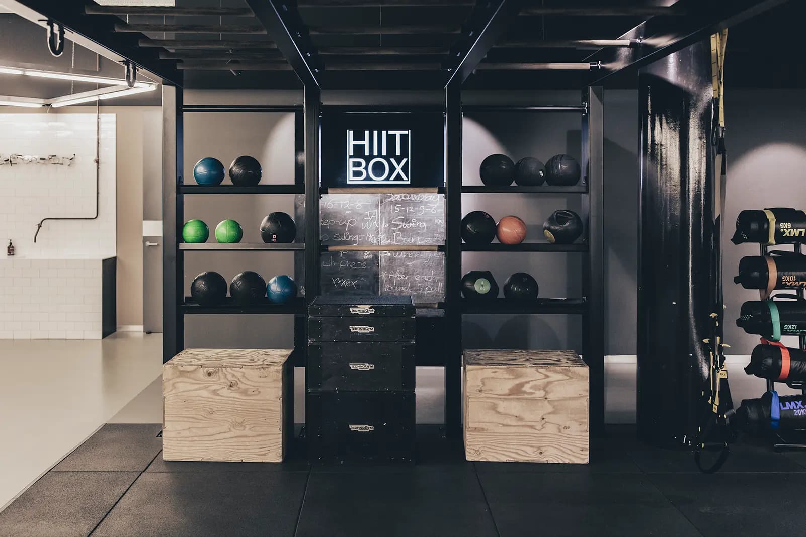 Circuit training equipment at Clubsportive location Amsterdam Zuidas.