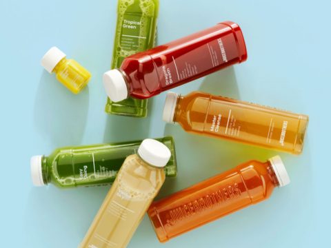 An in-house Juice Brother's healthy juice and shake bar